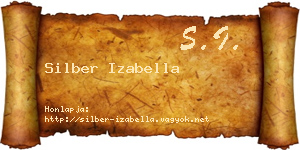 Silber Izabella névjegykártya